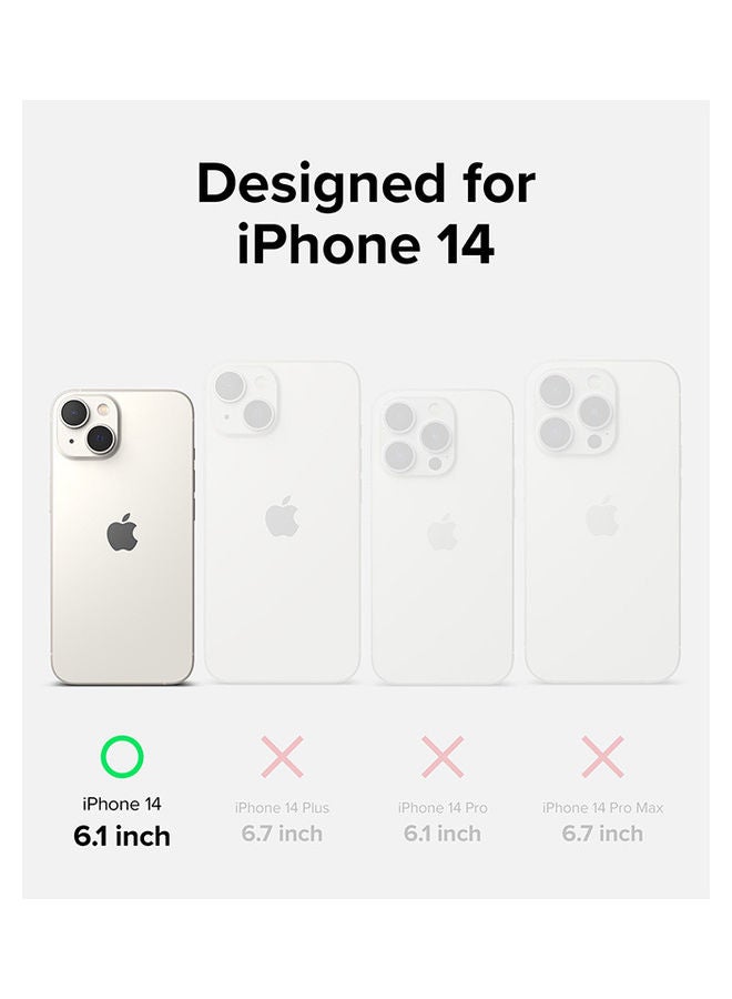 Ringke Silicone Lightweight Flexible Scratch Resistant Soft Microfiber Full-Body Protective Phone Cover For iPhone 14 Black - Image 2