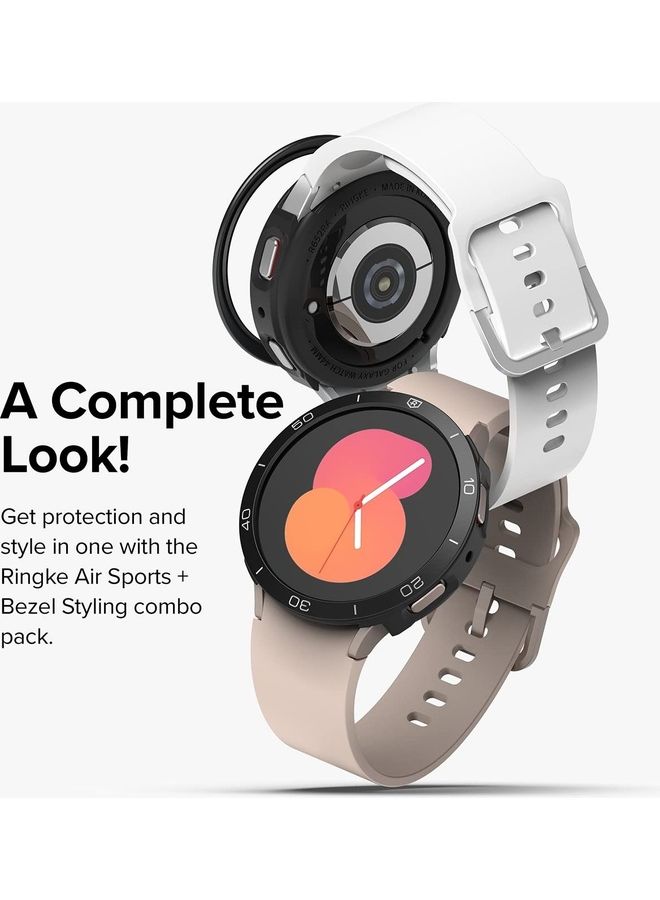 Ringke Air Sports Case And Bezel Ring With Adhesive For Galaxy Watch 5 40mm Black  - Image 3