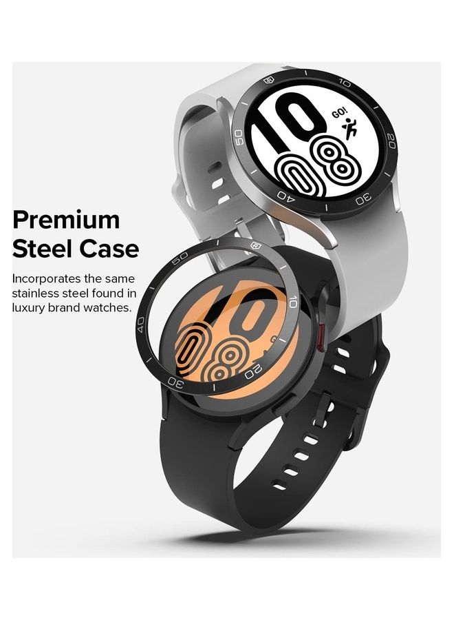 Ringke Bezel Styling Adhesive Frame Ring Cover Anti Scratch Stainless Steel Case Accessory For Galaxy Watch 5/4 44mm Clear  - Image 3