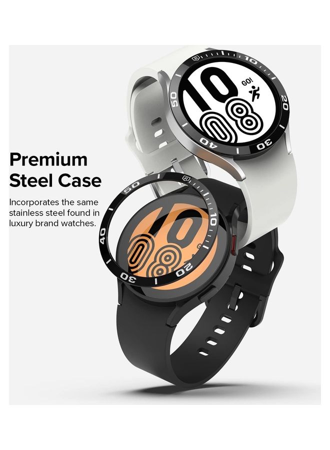 Ringke Bezel Styling Adhesive Frame Ring Cover Anti Scratch Stainless Steel Case Accessory For Galaxy Watch 5/4 44mm Clear  - Image 4