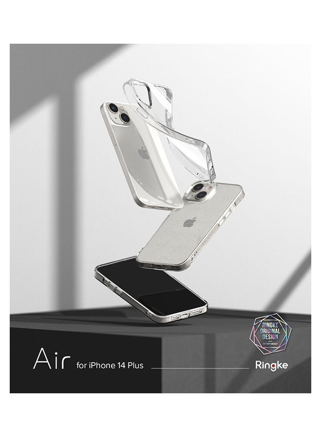 Ringke Air-S Series Thin Flexible Shockproof Slim TPU Lightweight Cover Anti-Slip For iPhone 14 Plus Glitter Clear  - Image 3