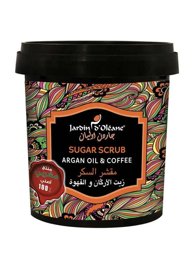 Sugar Scrub With Argan Oil And Coffee Black 600grams 