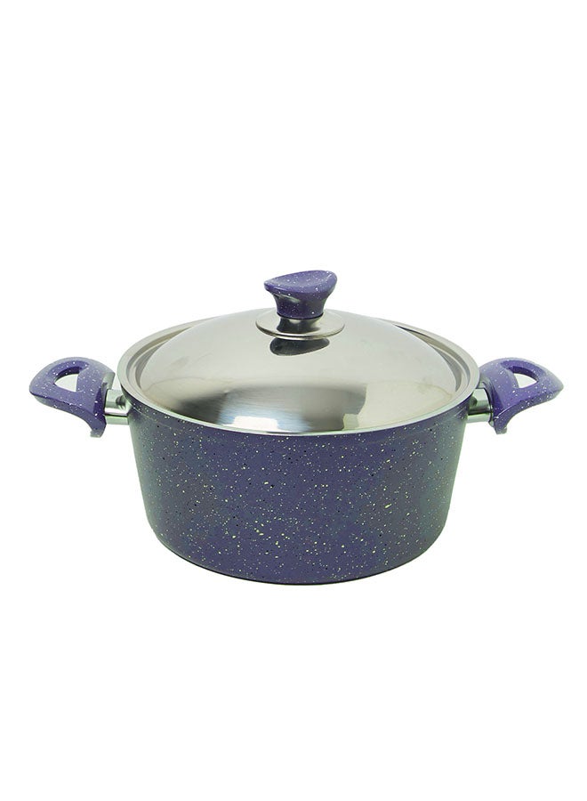 REGAL IN HOUSE 18-Piece Granite Cookware Set With Service Set Blue 26x26x12cm  - Image 2