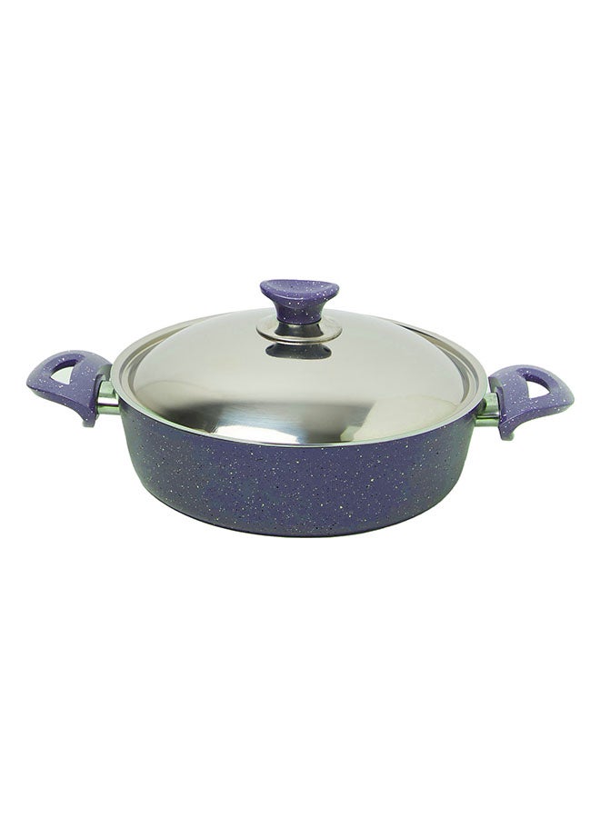 REGAL IN HOUSE 18-Piece Granite Cookware Set With Service Set Blue 26x26x12cm  - Image 3