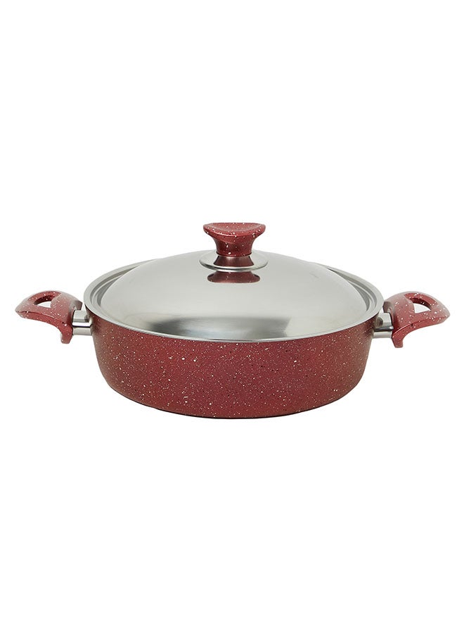 ريغال إن هاوس طقم قدور جرانيت مع أغطية بايركس مكون من 13 قطعة صناعة تركية أحمر 24x24x10.5سم  - Image 3