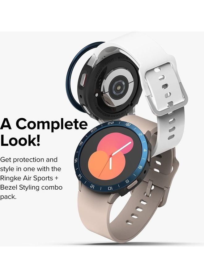Ringke Air Sports Case and Bezel Ring With Adhesive For Galaxy Watch 5 40mm Black  - Image 3