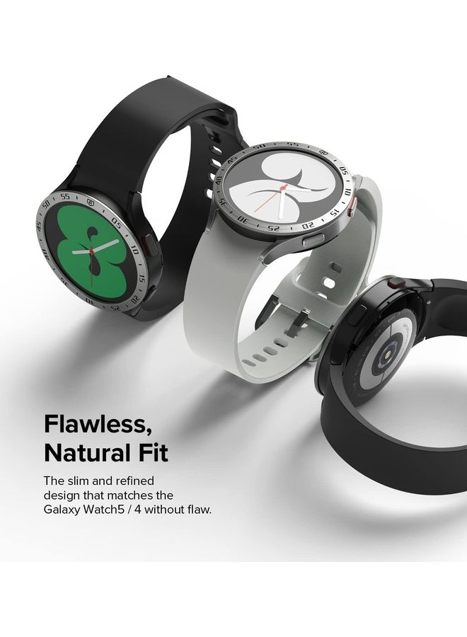 Ringke Bezel Styling Adhesive Frame Ring Cover Anti Scratch Stainless Steel Case Accessory For Galaxy Watch 5/4 40mm Clear  - Image 4