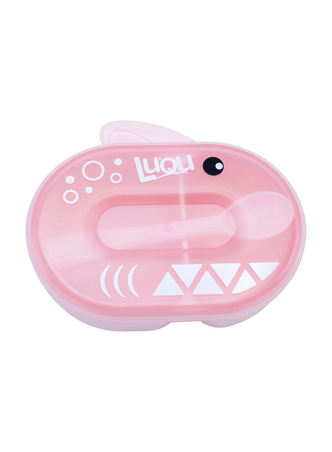 LuQu Premium Quality Material Shark Shaped Feeding Bowl With Spoon, Long-lasting Durable - Image 1