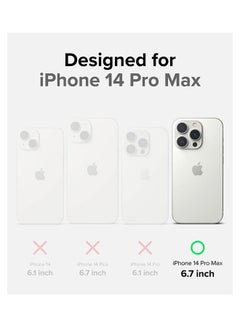 Ringke Fusion -X Design Case Hard Back Heavy Duty Shockproof Advanced Protective TPU Bumper Phone Cover For iPhone 14 Pro Max Camo Black  - Image 2