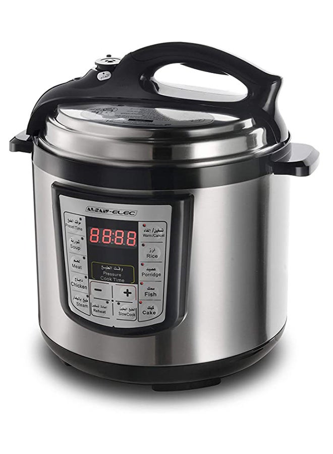 ألسيف إليك قدر ضغط كهربائي سعة 6 لتر 6.0 L 1000.0 W E04105 أسود/ فضي  - Image 3