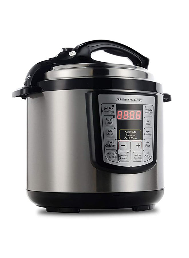 ألسيف إليك قدر ضغط كهربائي سعة 6 لتر 6.0 L 1000.0 W E04105 أسود/ فضي  - Image 5
