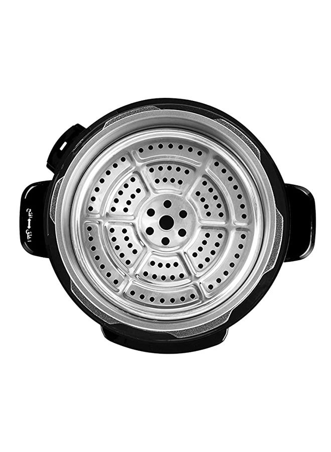ألسيف إليك قدر ضغط كهربائي سعة 6 لتر 6.0 L 1000.0 W E04105 أسود/ فضي  - Image 4