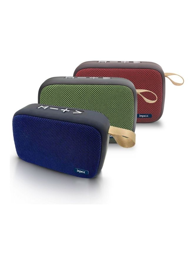 Impex - 3.0W Bluetooth Speaker Blue Blast Multicolour - Image 1