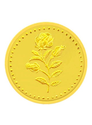 24 Karat 3g Gold Flower Design Coin - v1665067716/N42652766A_1