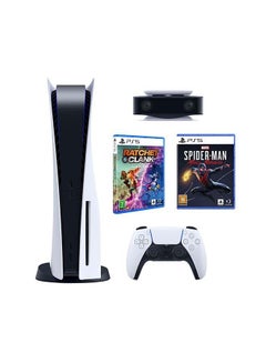 Sony PlayStation 5 Console (Disc Version), PS5 HD Camera , Ratchet And Clank And Spider-Man: Miles Morales  - Image 1