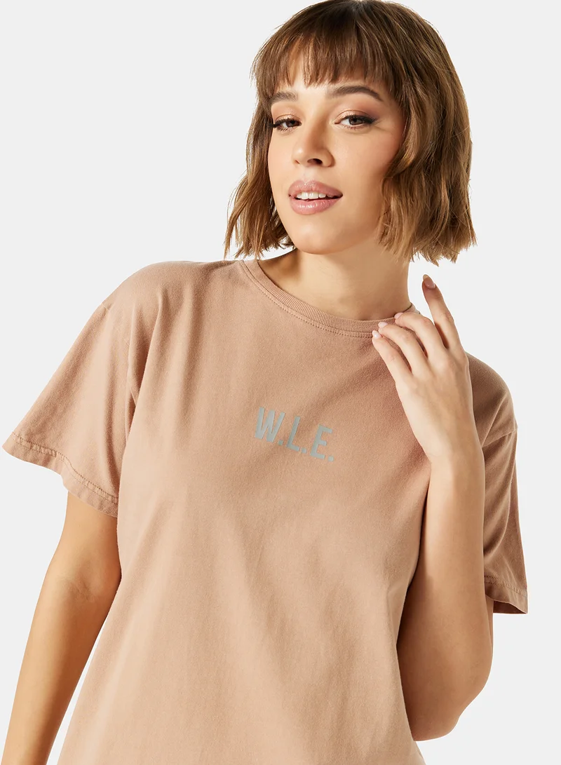 Sivvi x D'Atelier Eco-Friendly Loungewear Nightshirt Light Brown