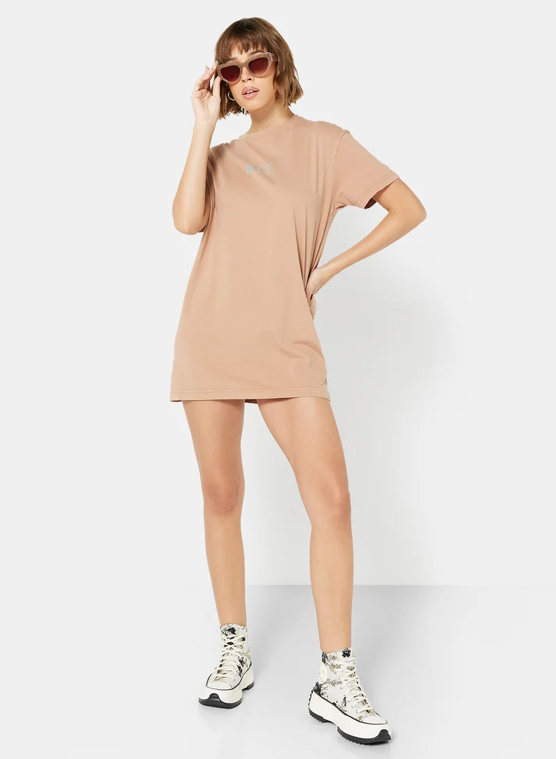 Sivvi x D'Atelier Eco-Friendly Loungewear Nightshirt Light Brown