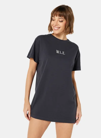سيفي x دي‘اتيلير Eco-Friendly Loungewear Nightshirt Charcoal Grey