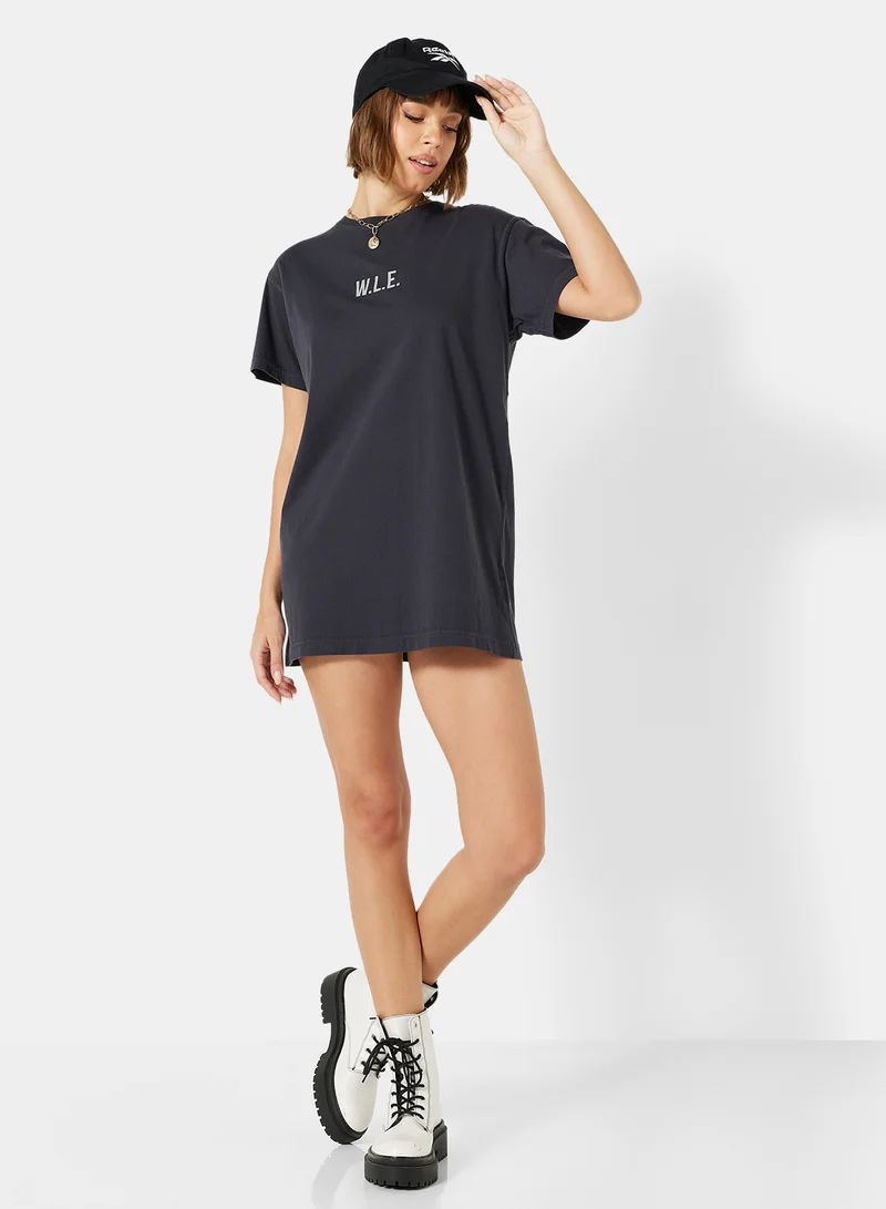 سيفي x دي‘اتيلير Eco-Friendly Loungewear Nightshirt Charcoal Grey