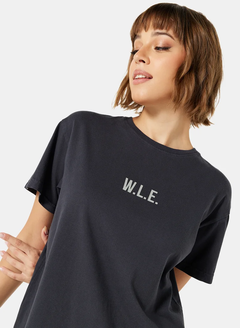 سيفي x دي‘اتيلير Eco-Friendly Loungewear Nightshirt Charcoal Grey