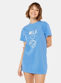 Sivvi x D'Atelier Eco-Friendly Logo Loungewear Nightshirt Light Blue  - Image 1