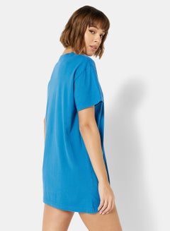 Sivvi x D'Atelier Eco-Friendly Graphic Loungewear Nightshirt Blue  - Image 2