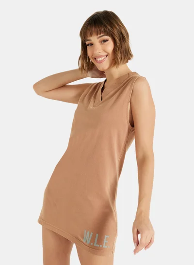 سيفي x دي‘اتيلير Eco-Friendly Loungewear Nightdress Light Brown