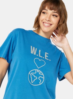 Sivvi x D'Atelier Eco-Friendly Graphic Loungewear Nightshirt Blue  - Image 3