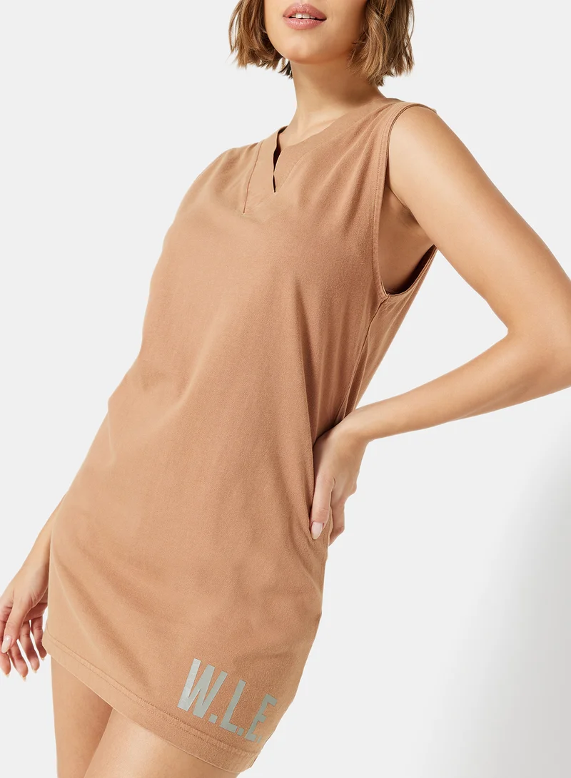 سيفي x دي‘اتيلير Eco-Friendly Loungewear Nightdress Light Brown