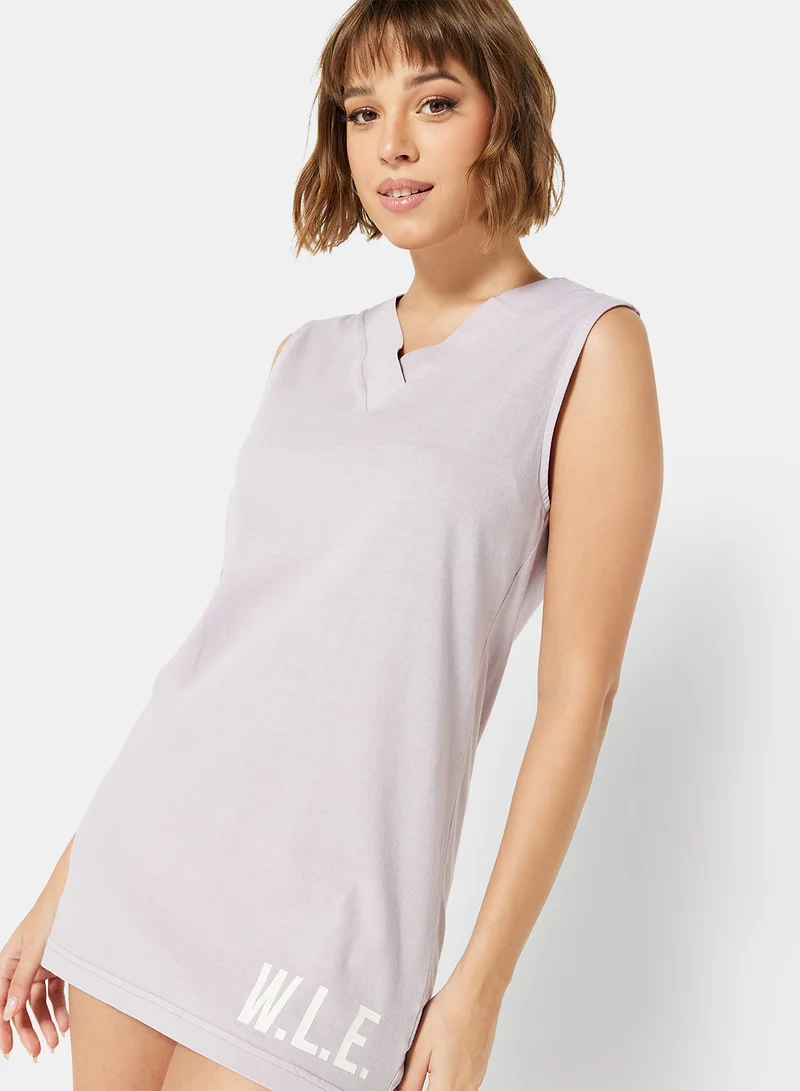سيفي x دي‘اتيلير Eco-Friendly Loungewear Nightdress Light Purple
