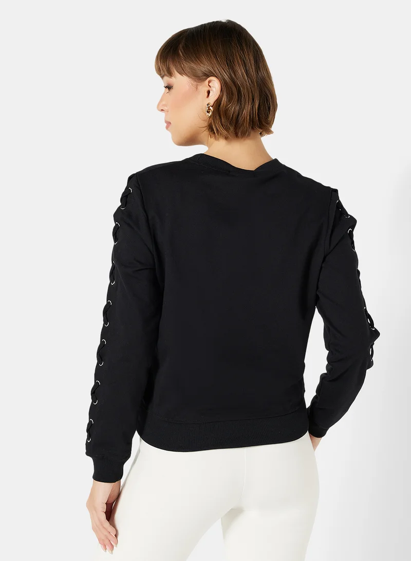BRAVE SOUL Basic Sweatshirt Black