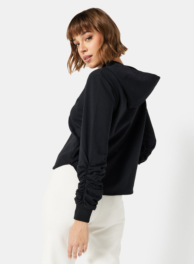 trendyol - Plain Long Sleeve Sweatshirt Black - Image 1