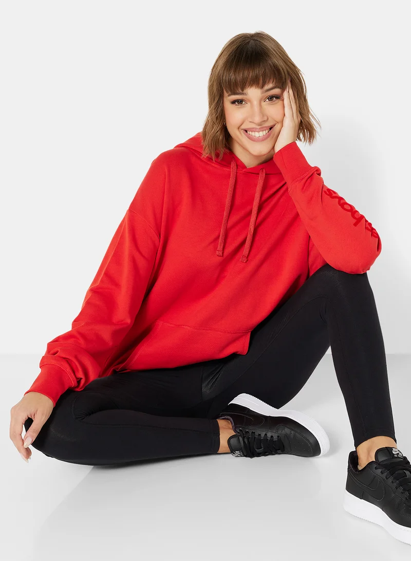 ليس جيرلز ليس بويز Basic Oversized Hoodie Red