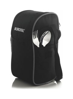 BOROSIL 3 Layer Borosil Hot N Fresh Lunch Box Silver 16x16x28cm  - Image 2