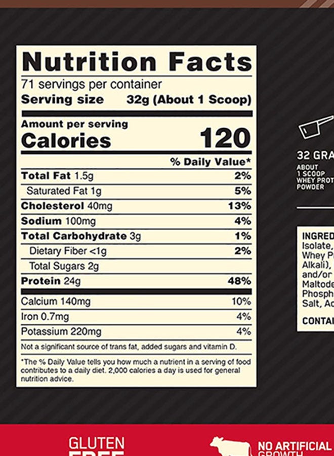 Optimum Nutrition - Gold Standard Whey Protein - Extreme Milk Chocolate - 2.27 Kg - Image 1