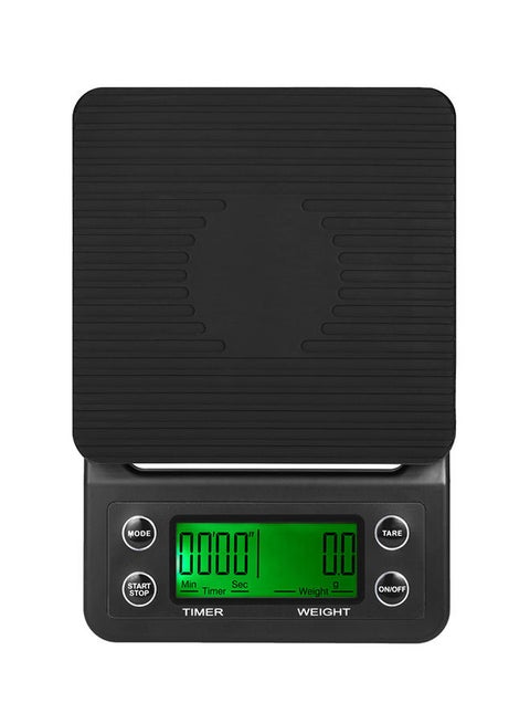 LCD Display Coffee Drip Scale Black