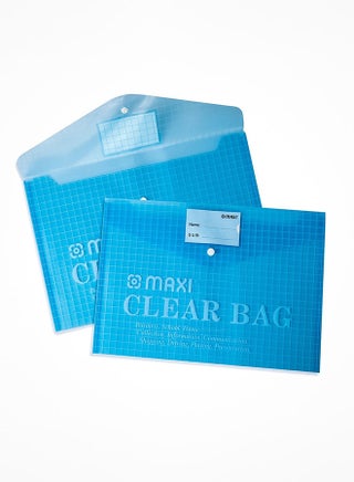 6-Piece Document Bags Yellow/Blue/Clear/Green/Red - view 2