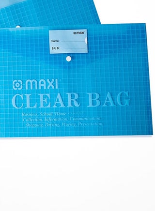 6-Piece Document Bags Yellow/Blue/Clear/Green/Red - view 4
