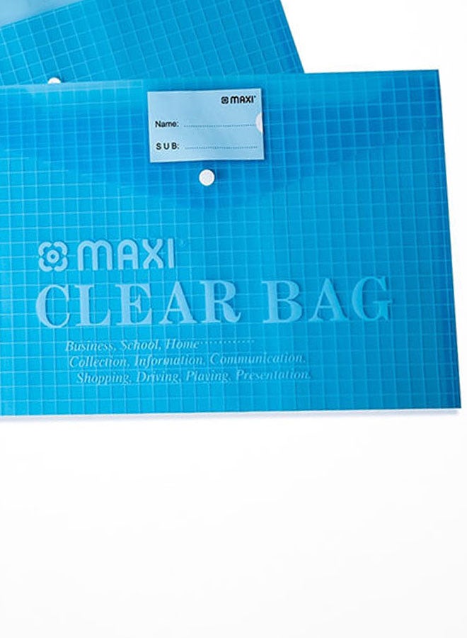Maxi 6-Piece Document Bags Yellow/Blue/Clear/Green/Red  - Image 4