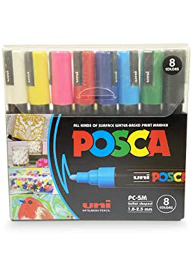 POSCA - 16-Piece Bullet Shaped Paint Marker Set 0.9-1.3 mm Multicolour - Image 1