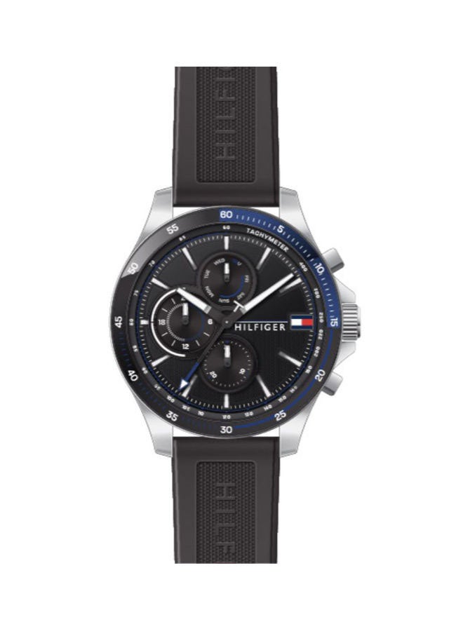 TOMMY HILFIGER - Men's Silicone Quartz Chronograph Wrist Watch With Calendar Display 1791724 - Image 1