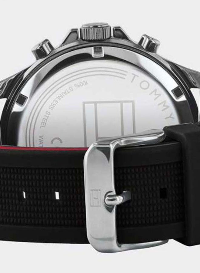 TOMMY HILFIGER - Men's Silicone Quartz Chronograph Wrist Watch With Calendar Display 1791724 - Image 1
