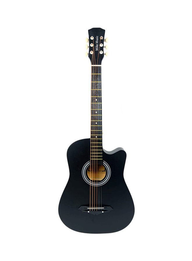 Mike Music Acoustic Guitar 38-Inch Black vinyl  - Image 1
