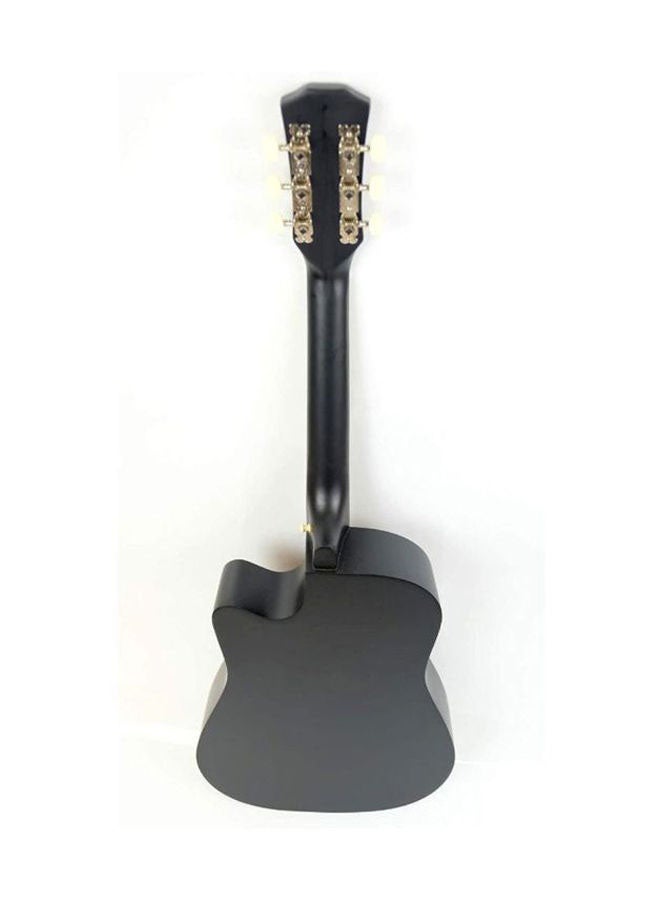 Mike Music Acoustic Guitar 38-Inch Black vinyl  - Image 2