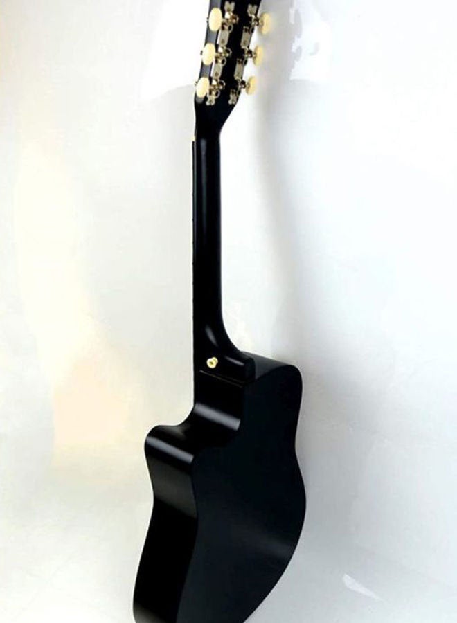 Mike Music Acoustic Guitar 38-Inch Black vinyl  - Image 3