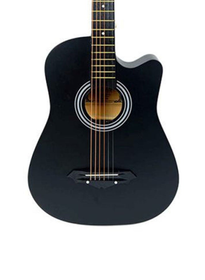 Mike Music Acoustic Guitar 38-Inch Black vinyl  - Image 5
