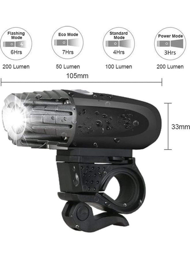 Rock Pow Bike Lights, USB Rechargeable Bike Lights Set, Cycle Lights with 4 Modes, IP65 Waterproof Bicycle Lights, 1 Headlight and 2 Taillights, Easy to Fit 11.2 x 8 x 5.8cm 11.2 x 8 x 5.8cm  - Image 4