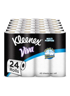 Kleenex Multi Purpose Kitchen Towel 2 Ply 4 Rolls Pack of 6 White  - Image 1