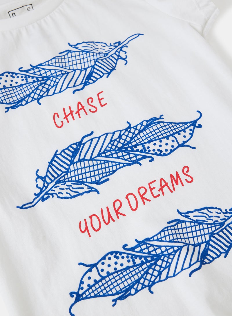 NEON Short Sleeve T-Shirt Pure White  - Image 3
