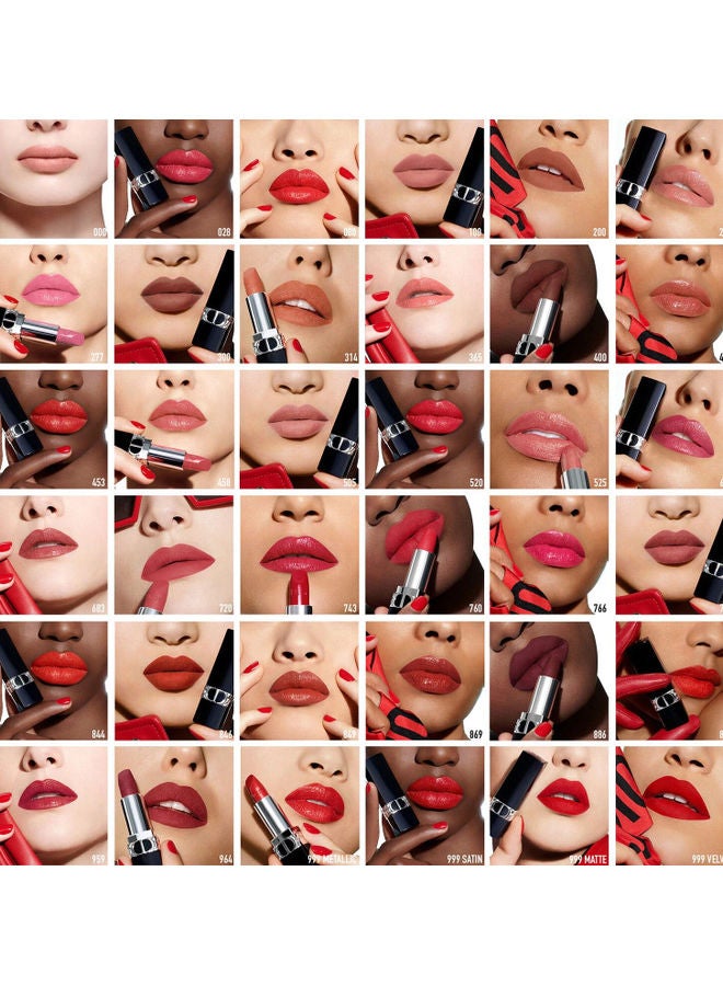 ديور أحمر شفاه بعبوة قابلة لإعادة التعبئة بمظهر غير لامع وميتاليك ومخملي من ديور 028 أكتريس - Image 4